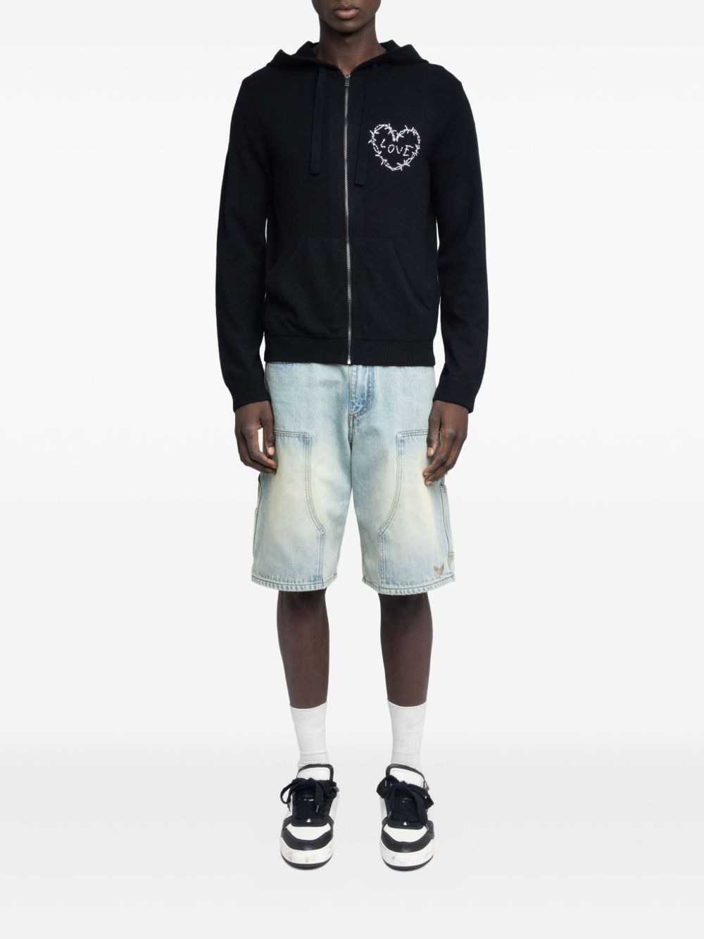 Clash zip-up hoodie - 2