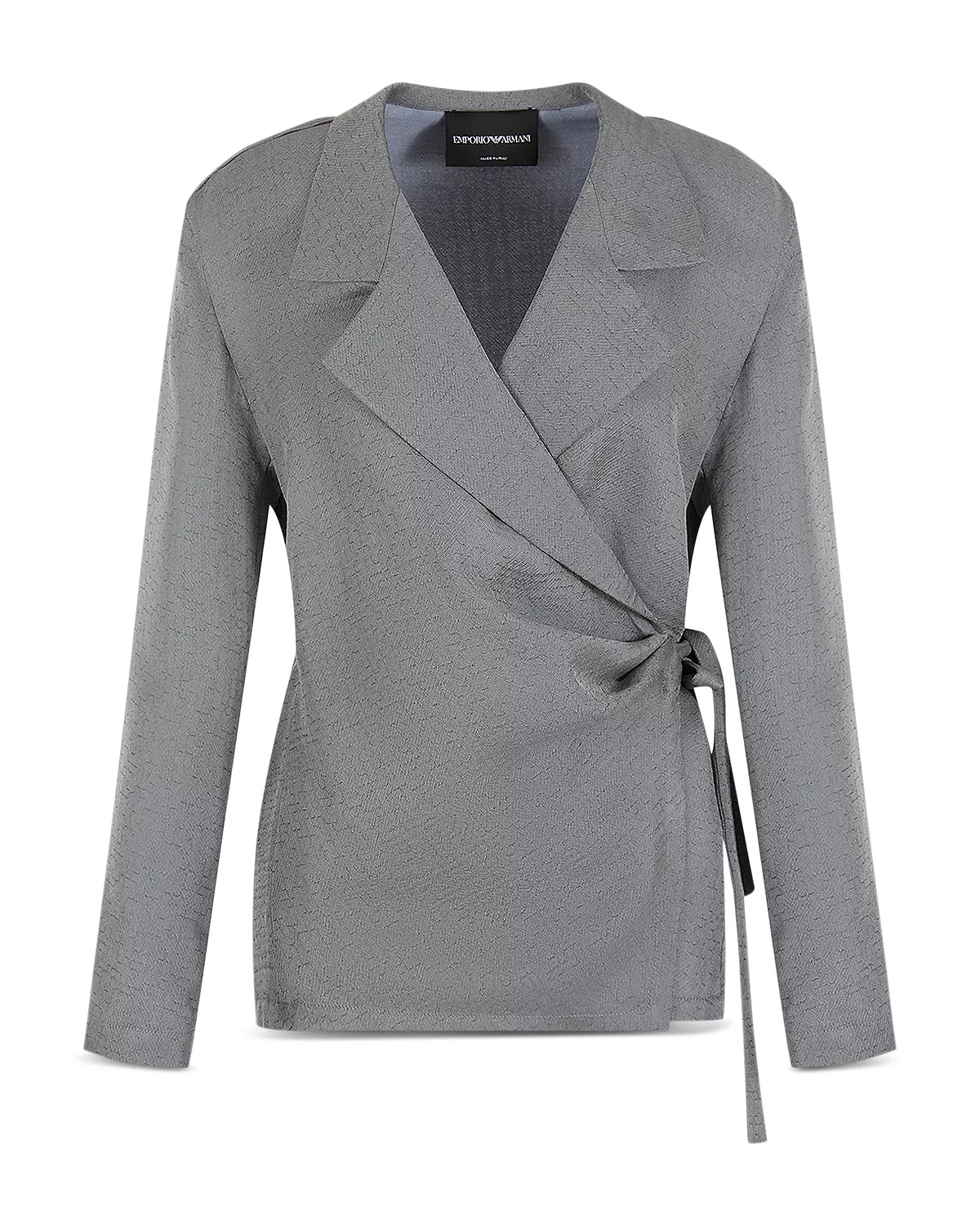 Silk Blend Side Tie Jacket - 5