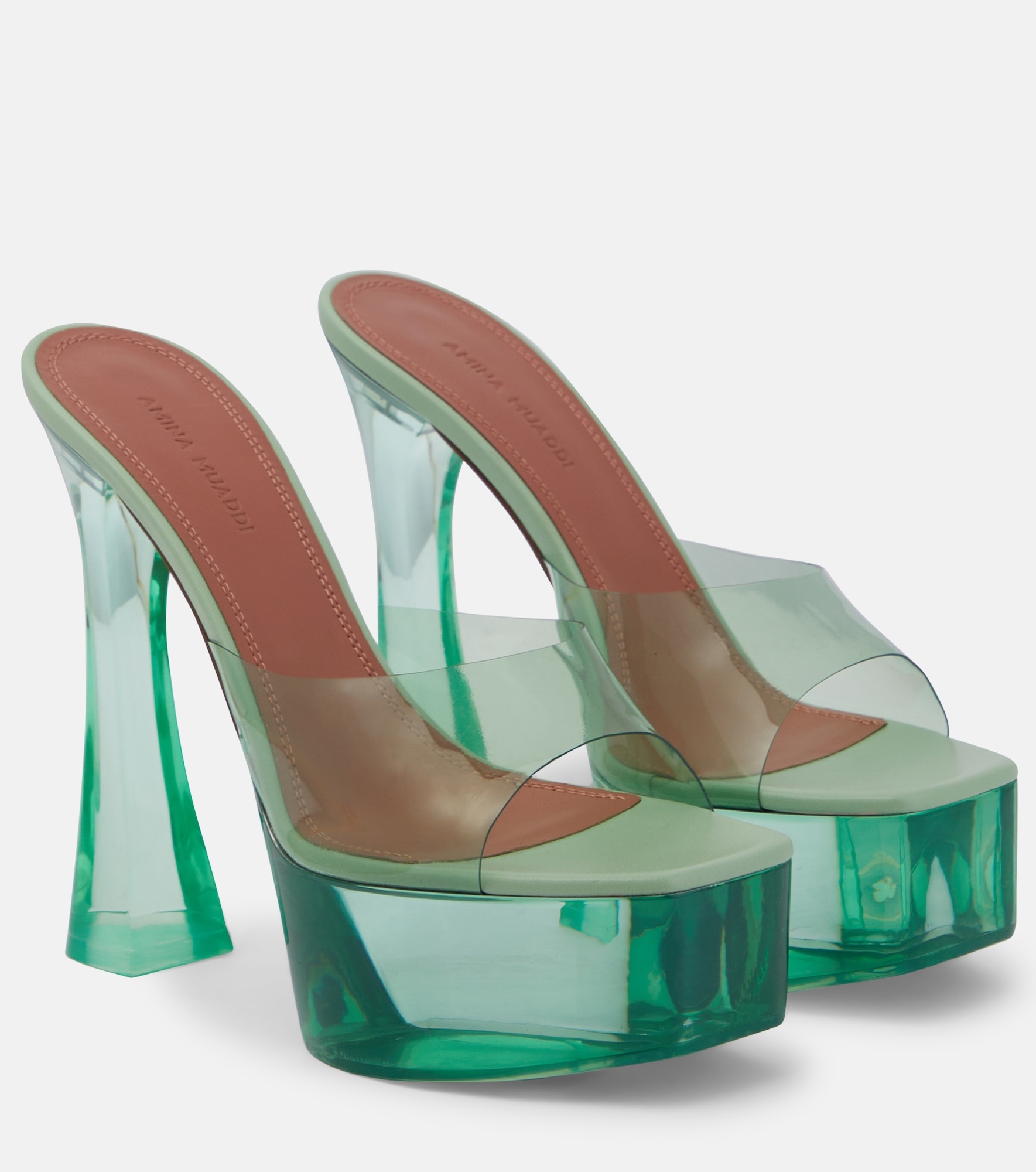 Dalida PVC platform mules - 1