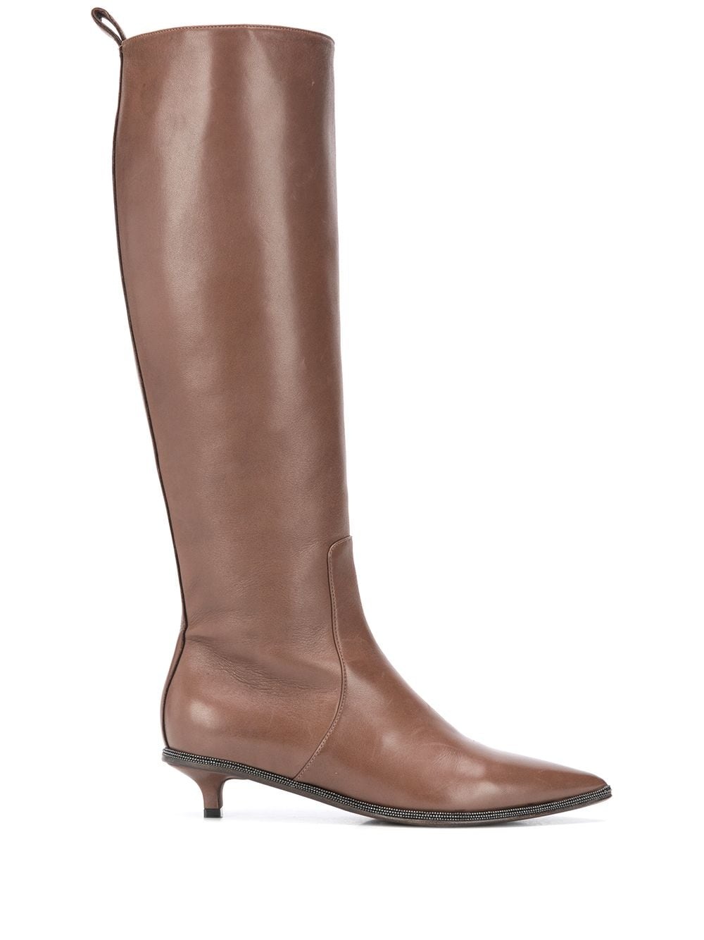 pointed toe knee-high boots - 1