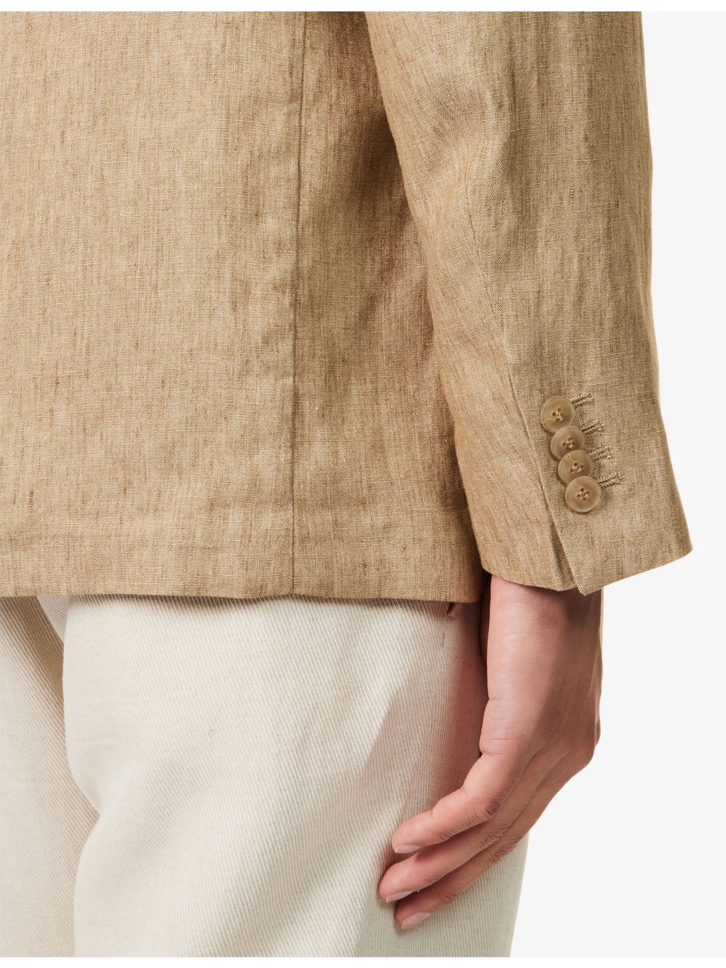 Notched-Lapel Regular-Fit Linen Blazer - 5