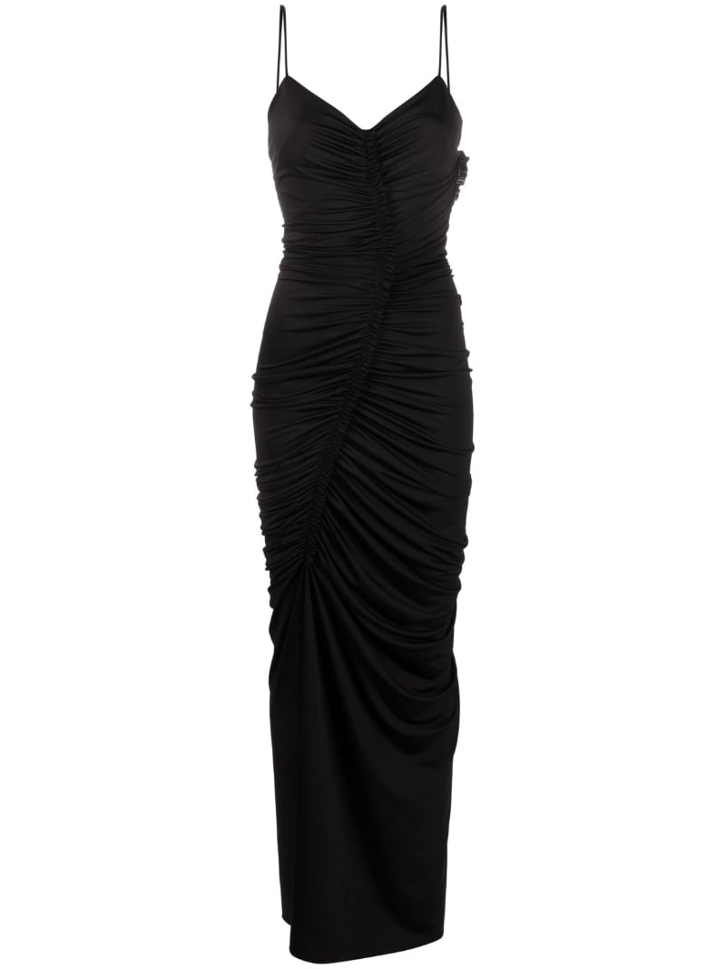 ruched maxi dress - 1