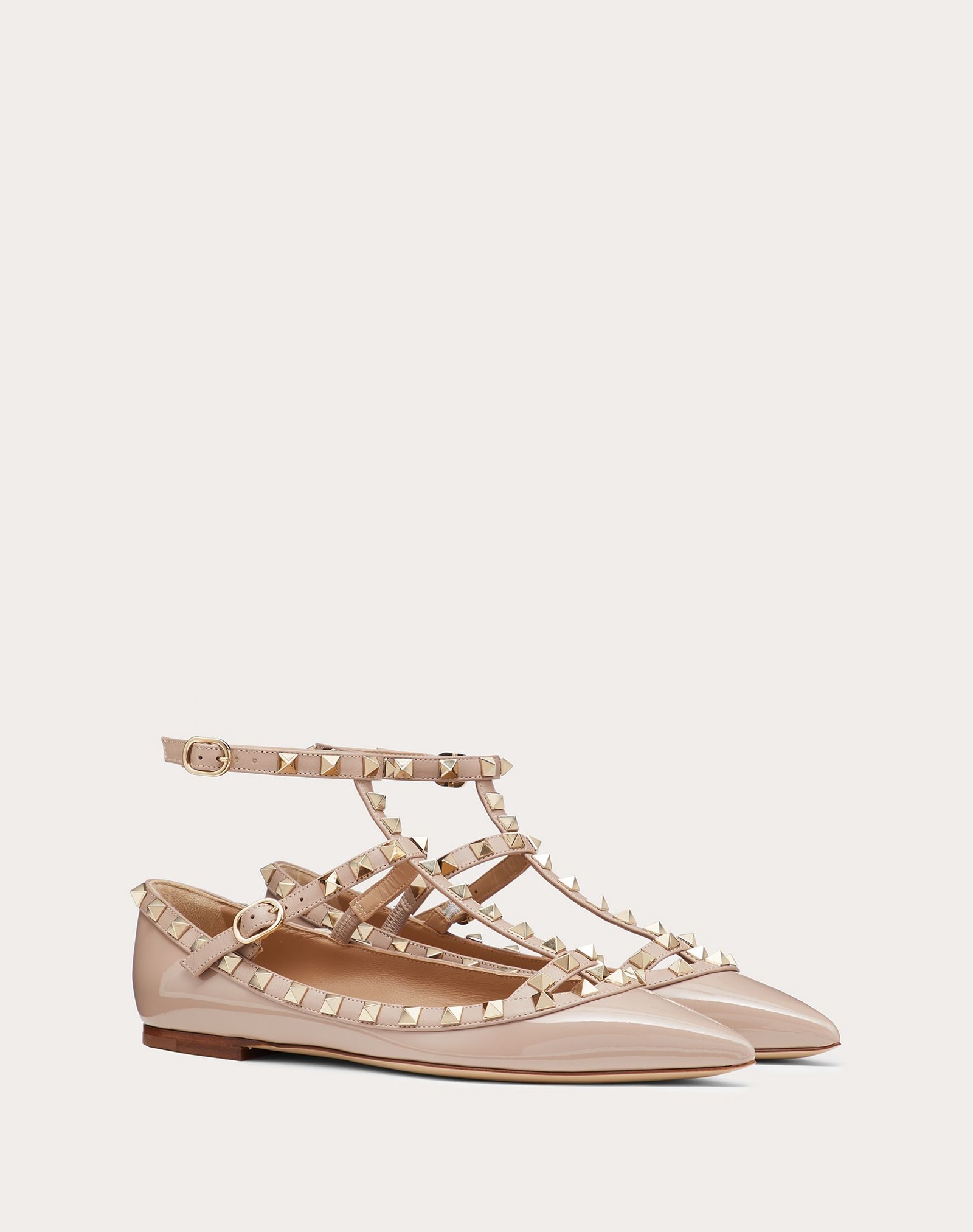 Patent Rockstud Caged Ballet Flat - 2