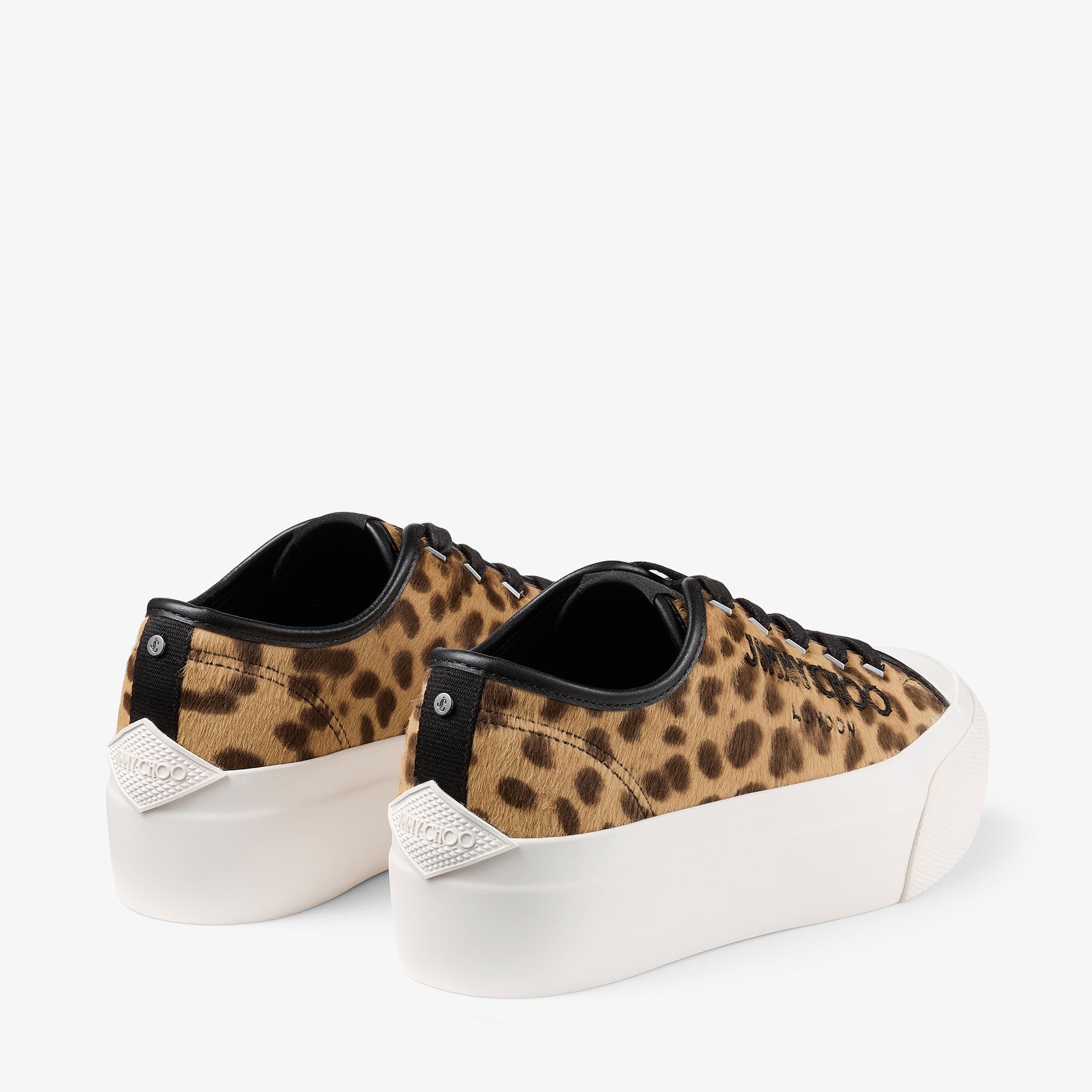 Palma Maxi/F
Natural Leopard Print Pony Platform Trainers - 6