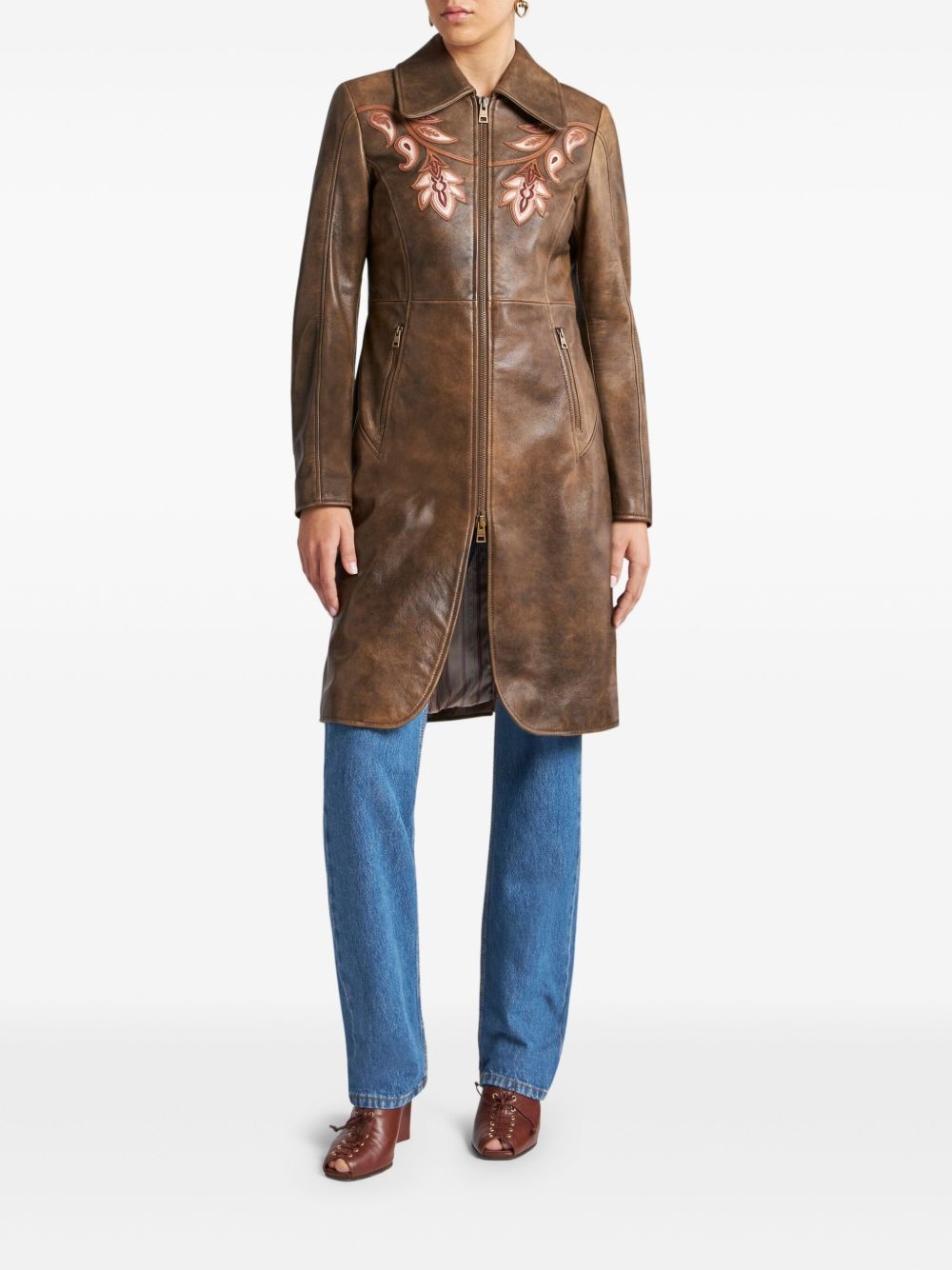 leather coat - 3