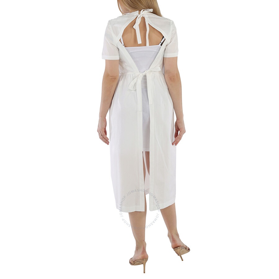 Comme Des Garcons Girl White Ruffled Cotton-poplin Dress - 3