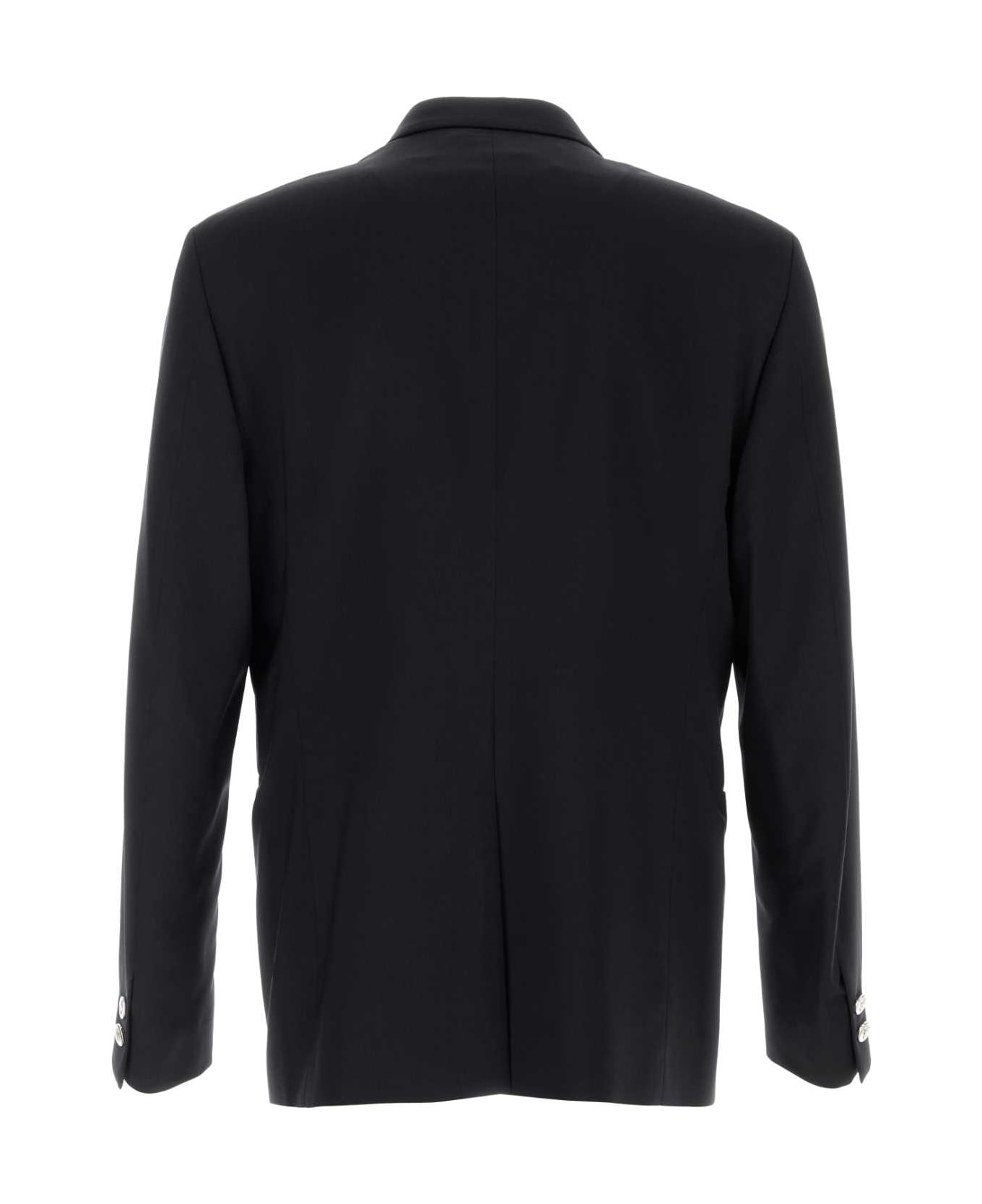 Midnight Blue Wool Blazer - 2