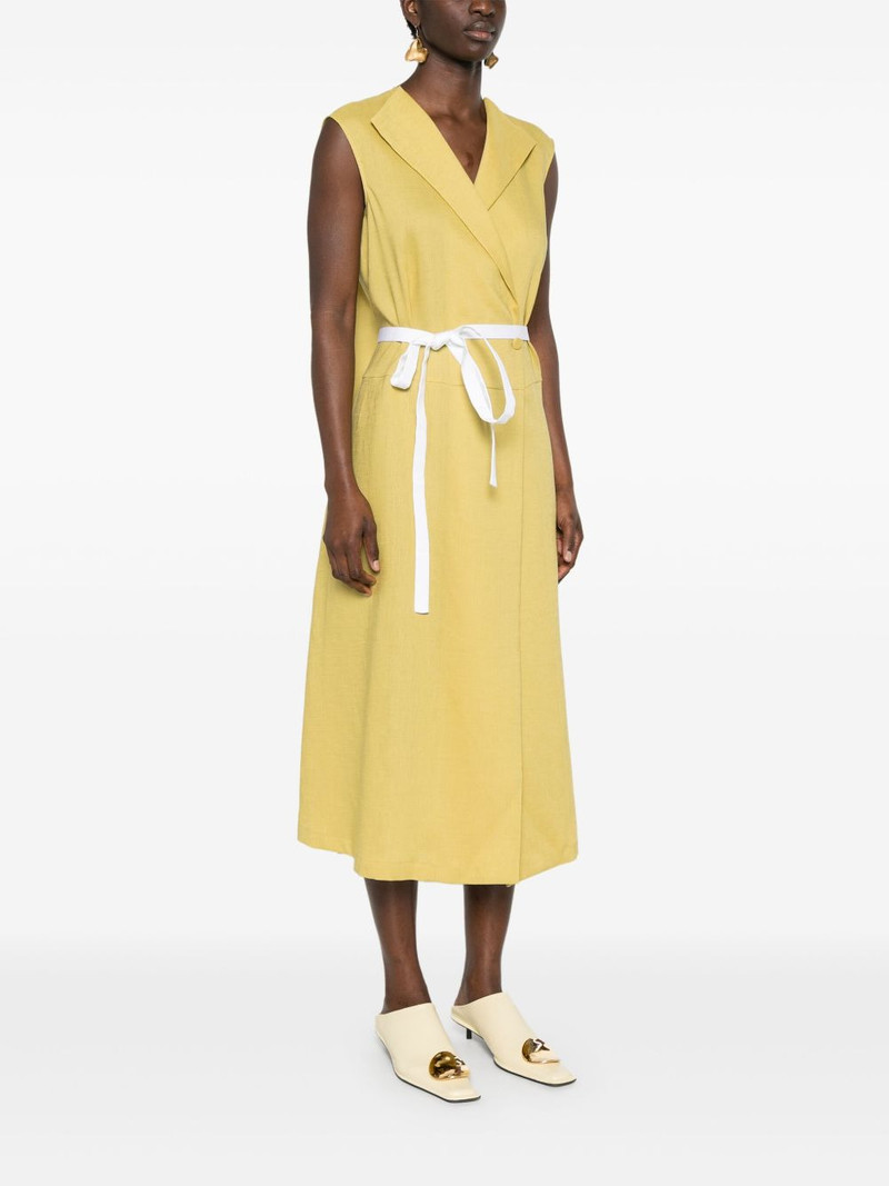 poplin linen wrap dress 3