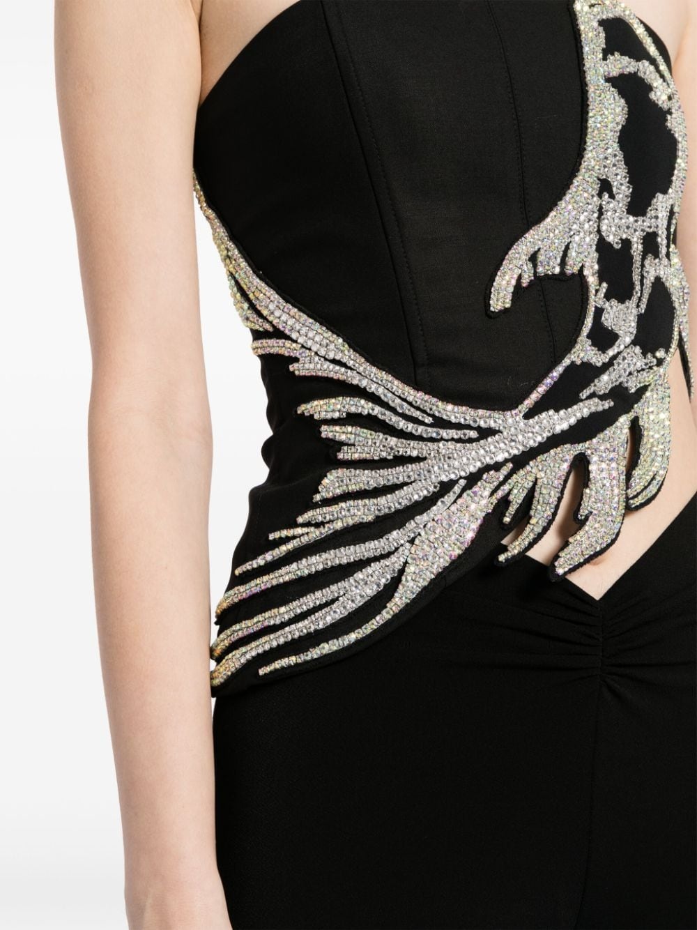 Koi Fish-appliquÃ© crop top - 5