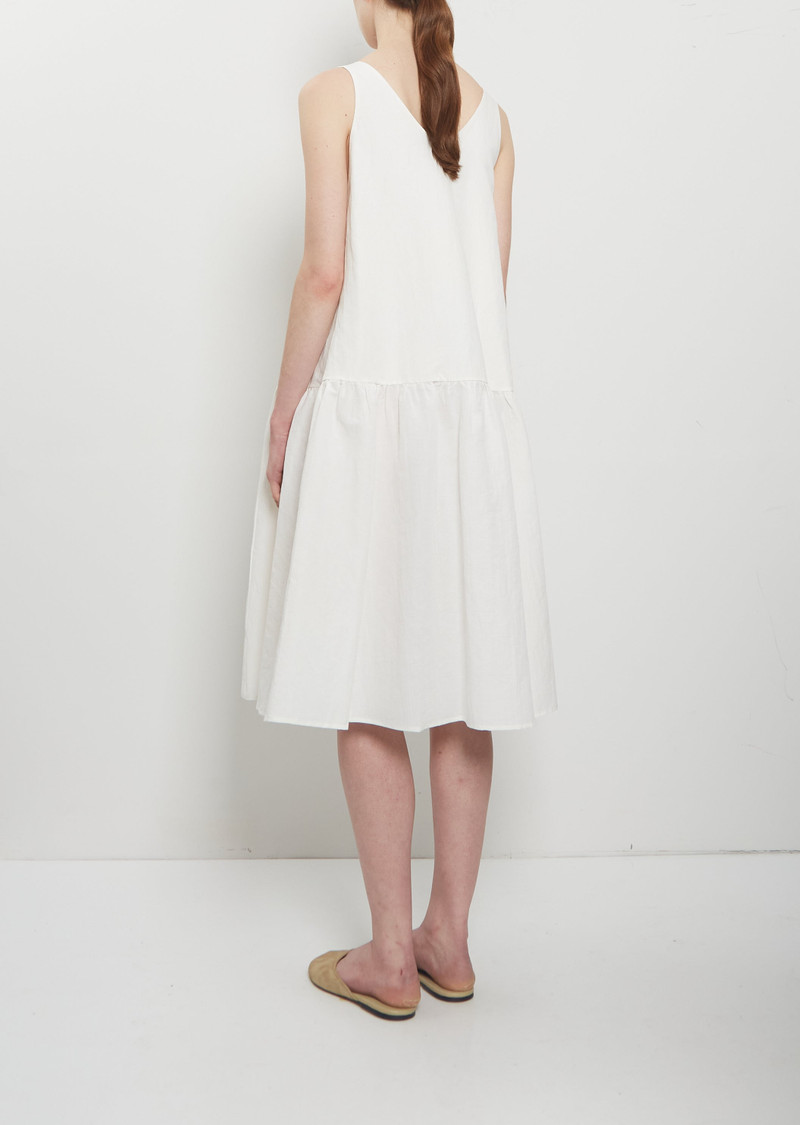 apuntob Linen Cotton V-Neck Sleeveless Dress outlook