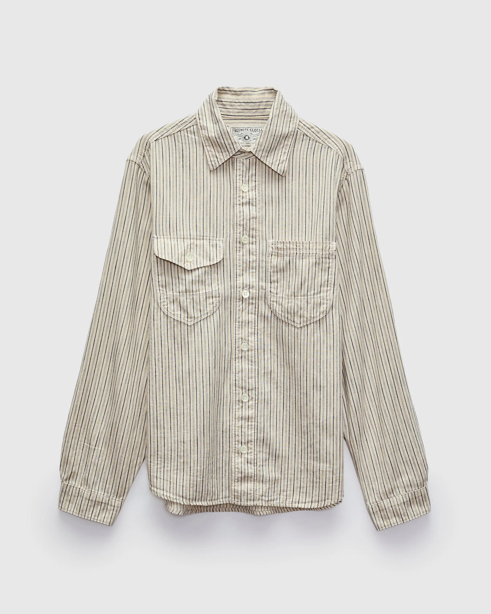 Modesto Shirt in Natural Stripe - 1