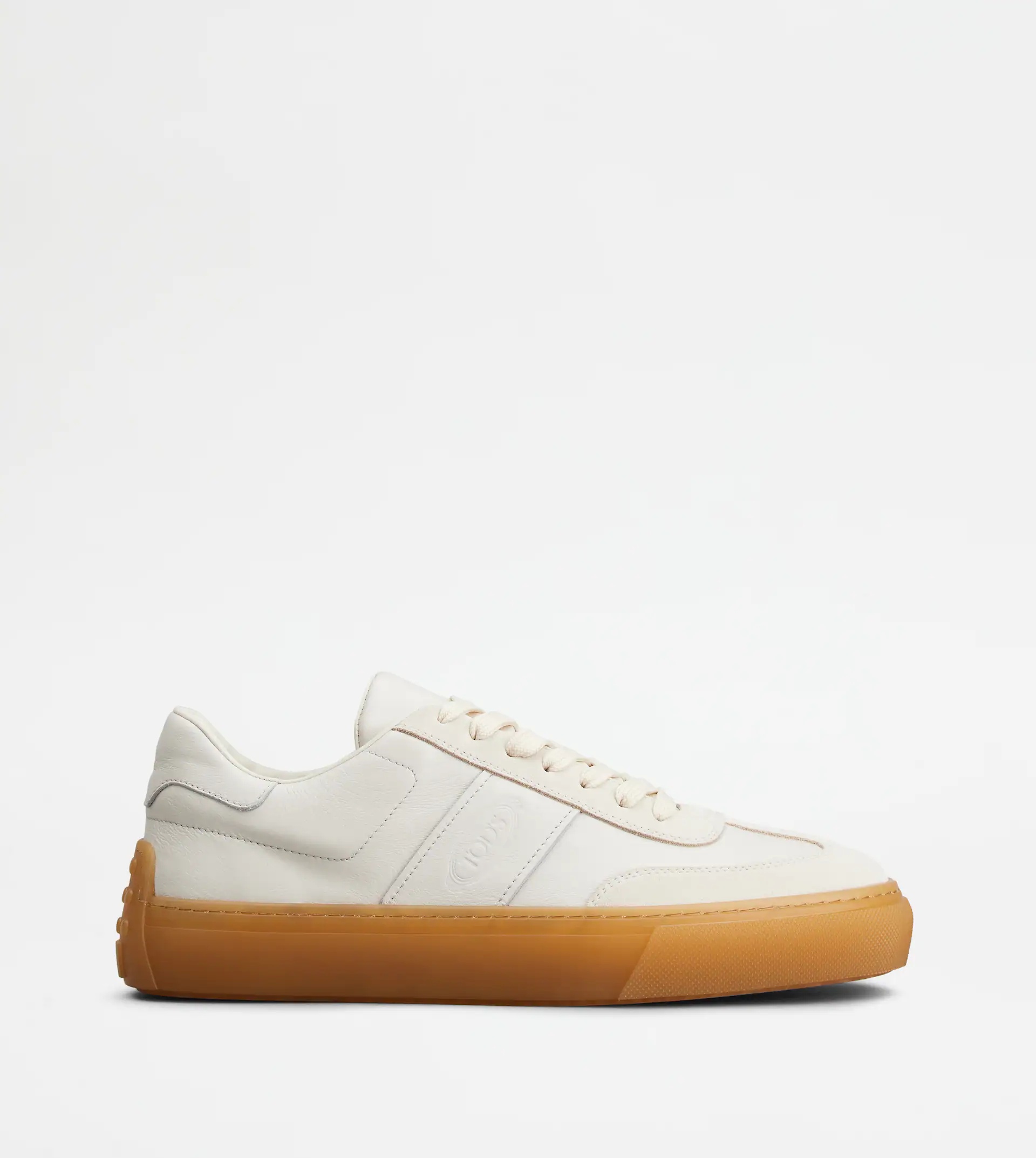 TOD'S SNEAKERS IN LEATHER - WHITE - 1