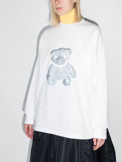 We11done Teddy Bear cotton sweatshirt outlook