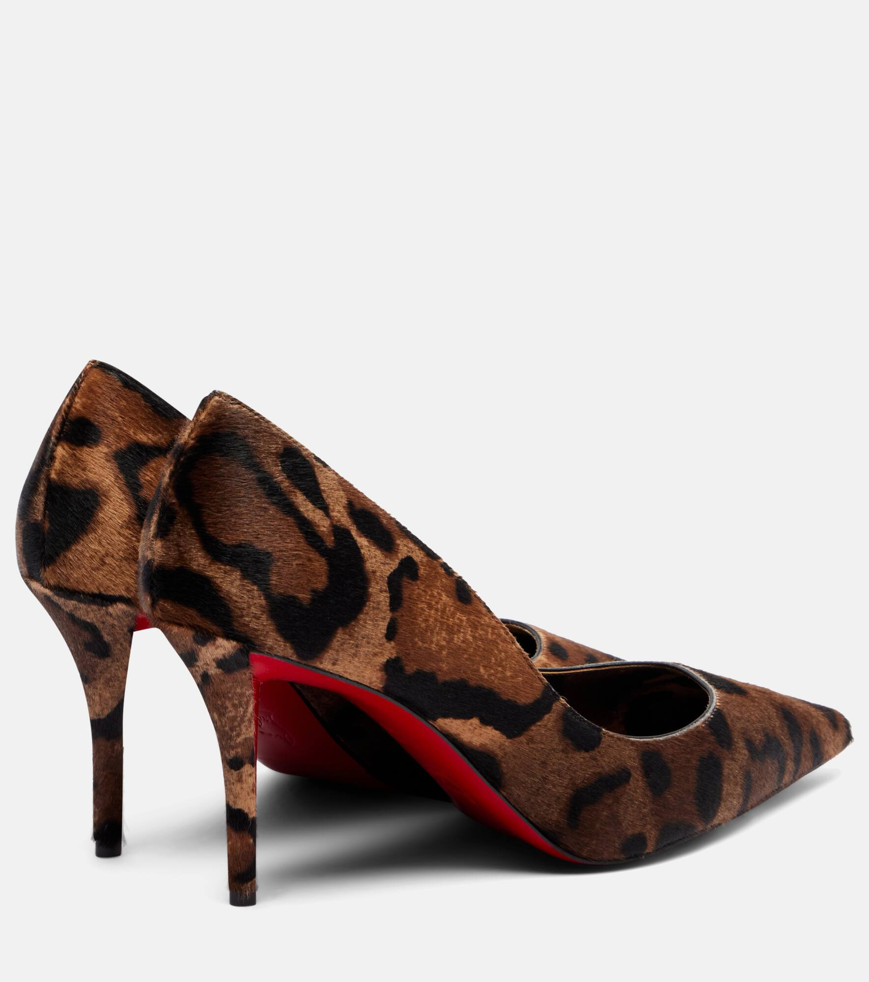 Miss Z 80 leopard-printed calf hair pumps - 2