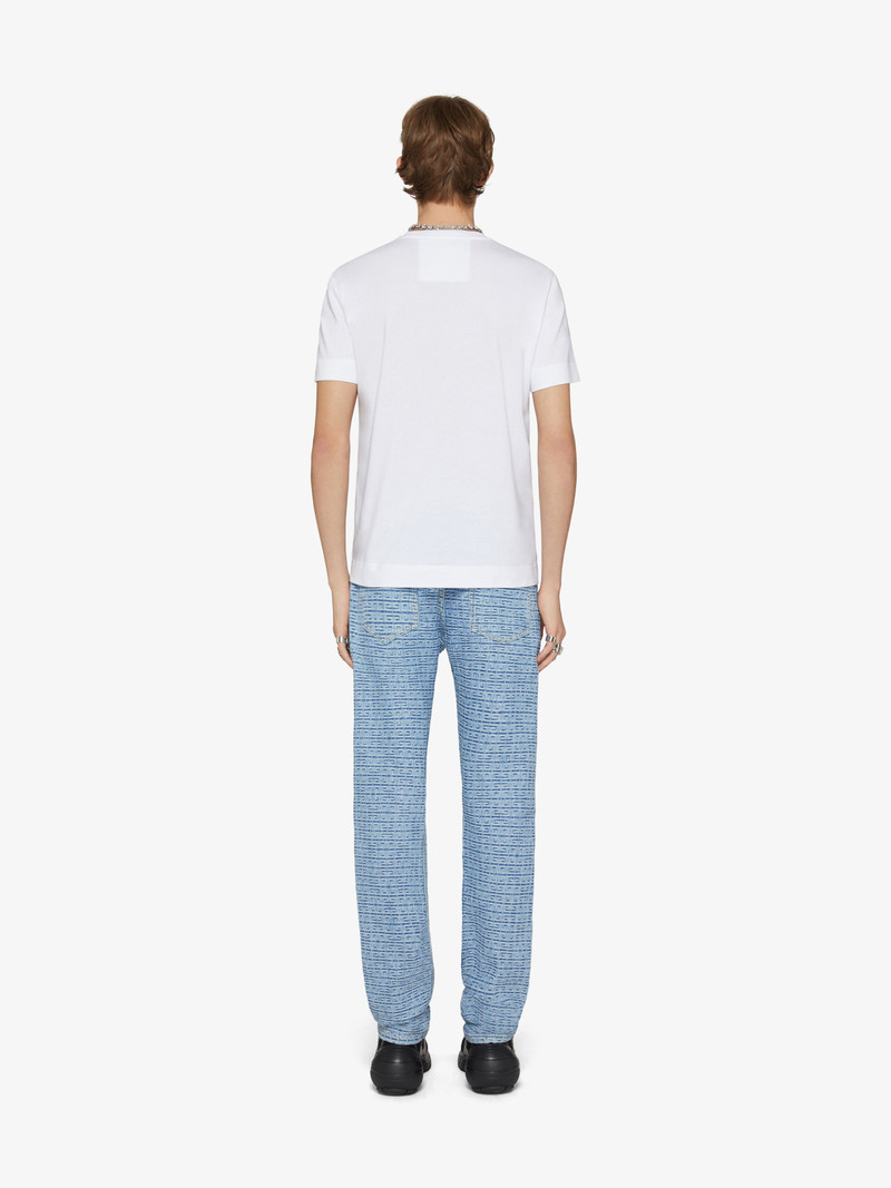 JEANS IN 4G DENIM WITH ZIPS 4