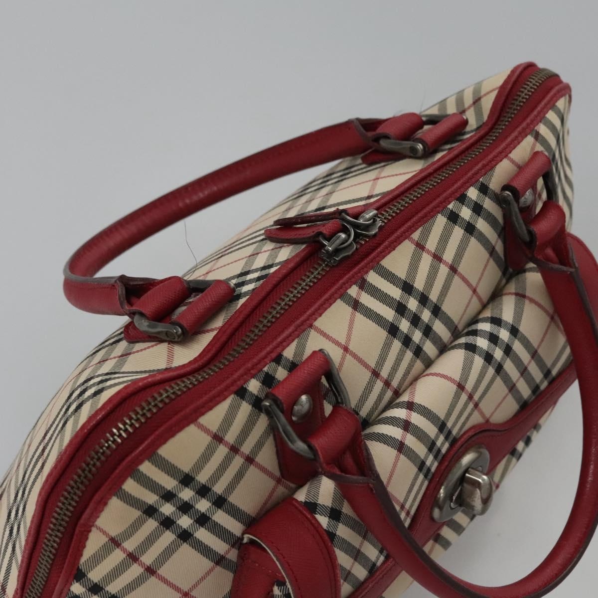 Burberry Nova Check Hand Bag Canvas Beige - 6