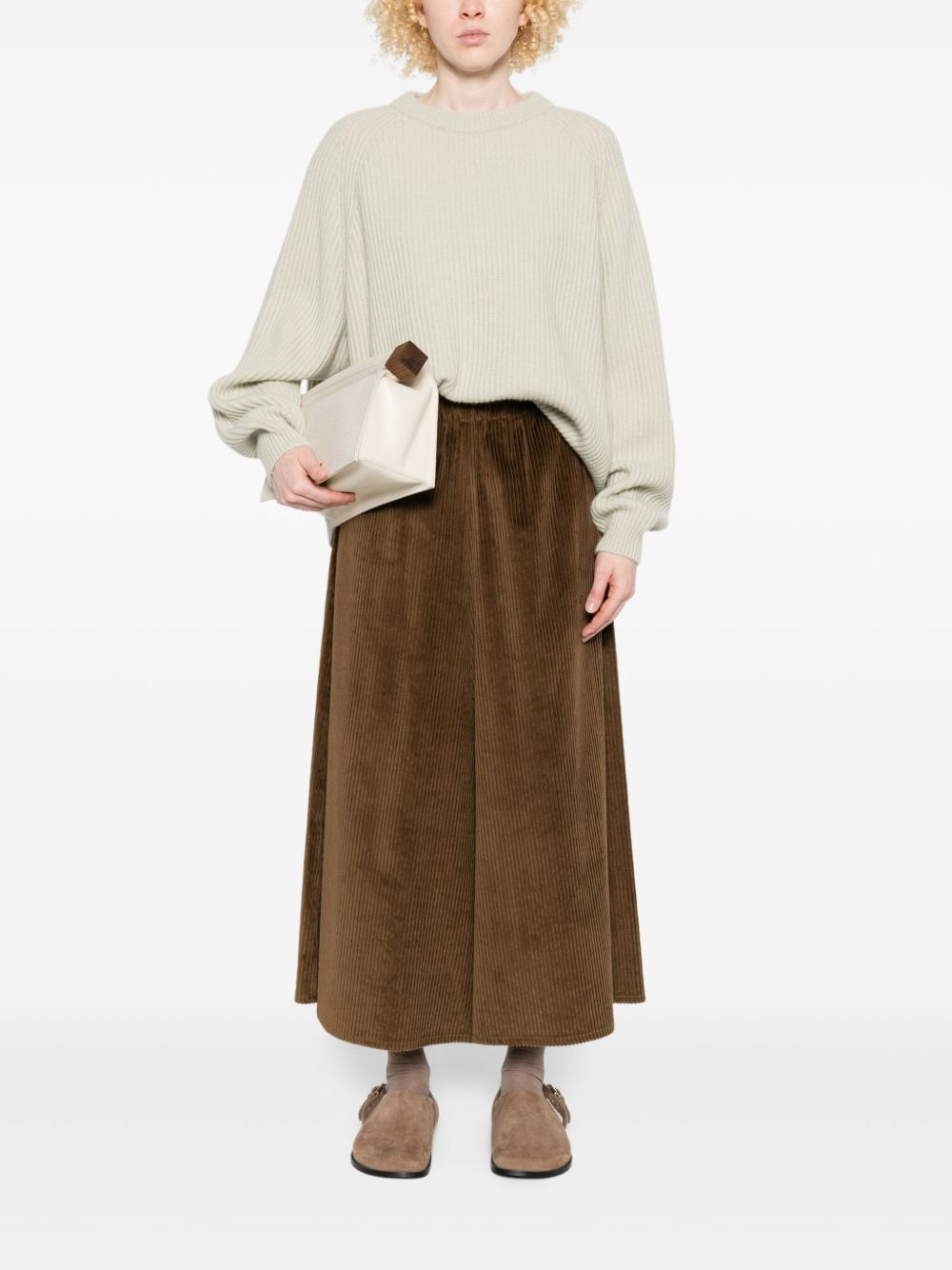 ribbed crew-neck pullover - 2