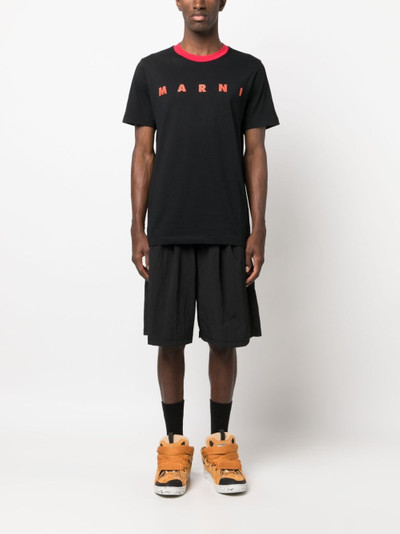 Marni logo-print cotton T-shirt outlook