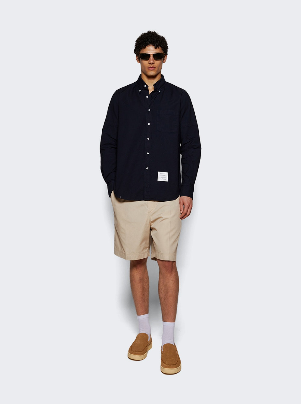 Oxford Armband Shirt Navy - 5