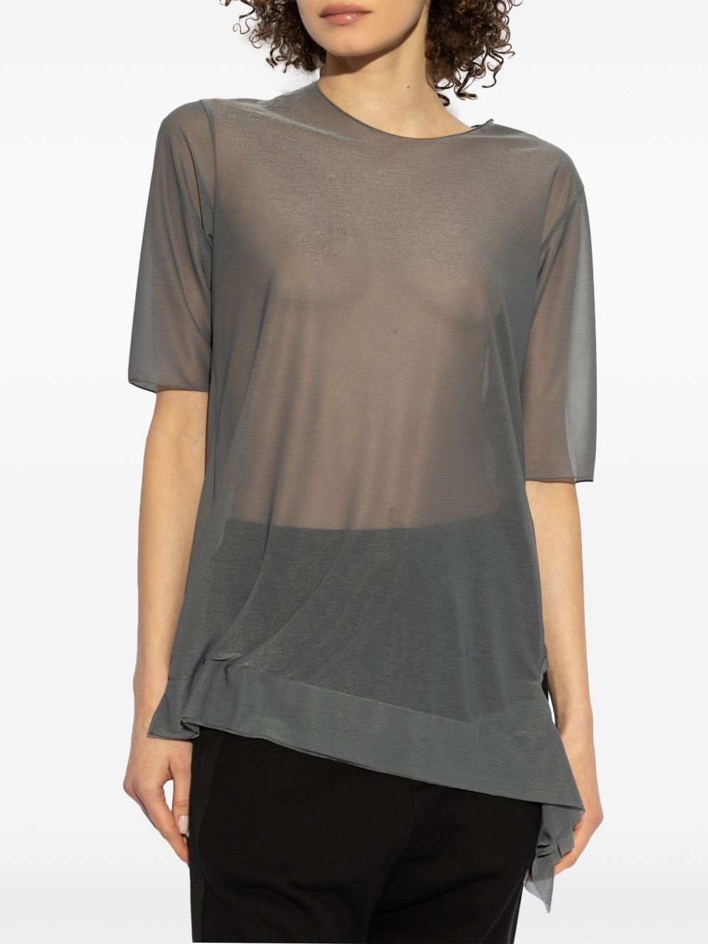 semi-sheer T-shirt - 3