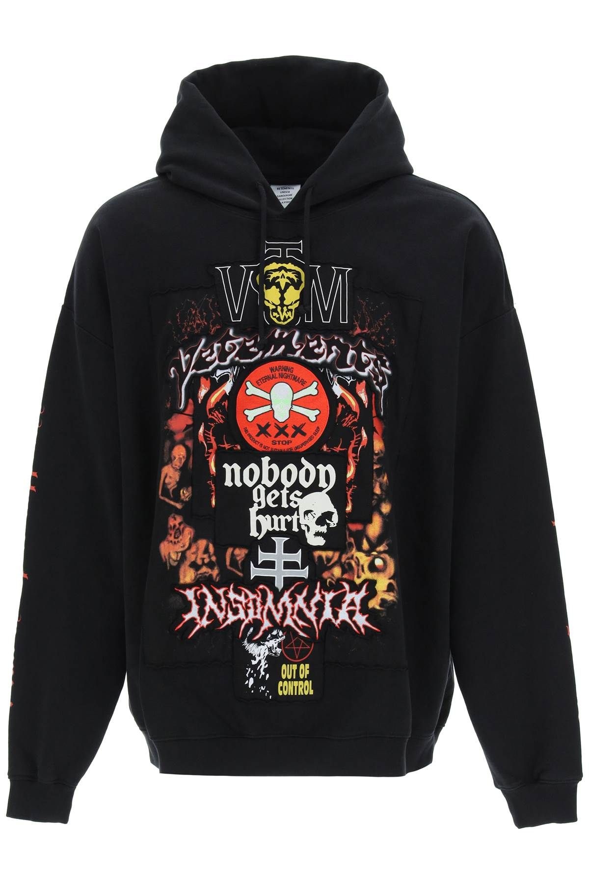 METAL PATCHED LOGO HOODIE - 1