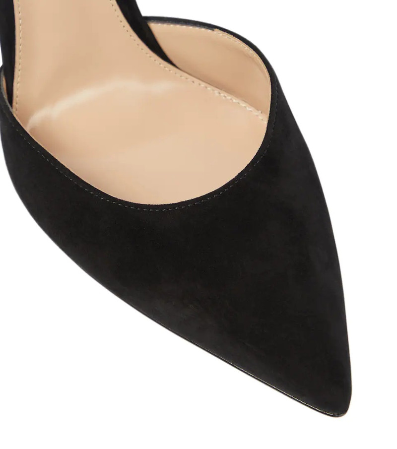 Crystal-embellished suede pumps 6