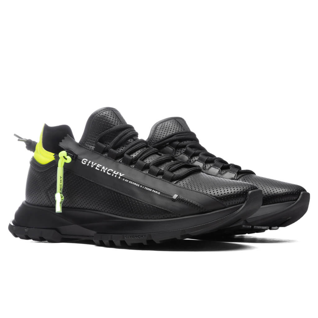 GIVENCHY SPECTRE RUNNER LOW WITH ZIP - BLACK/YELLOW - 2