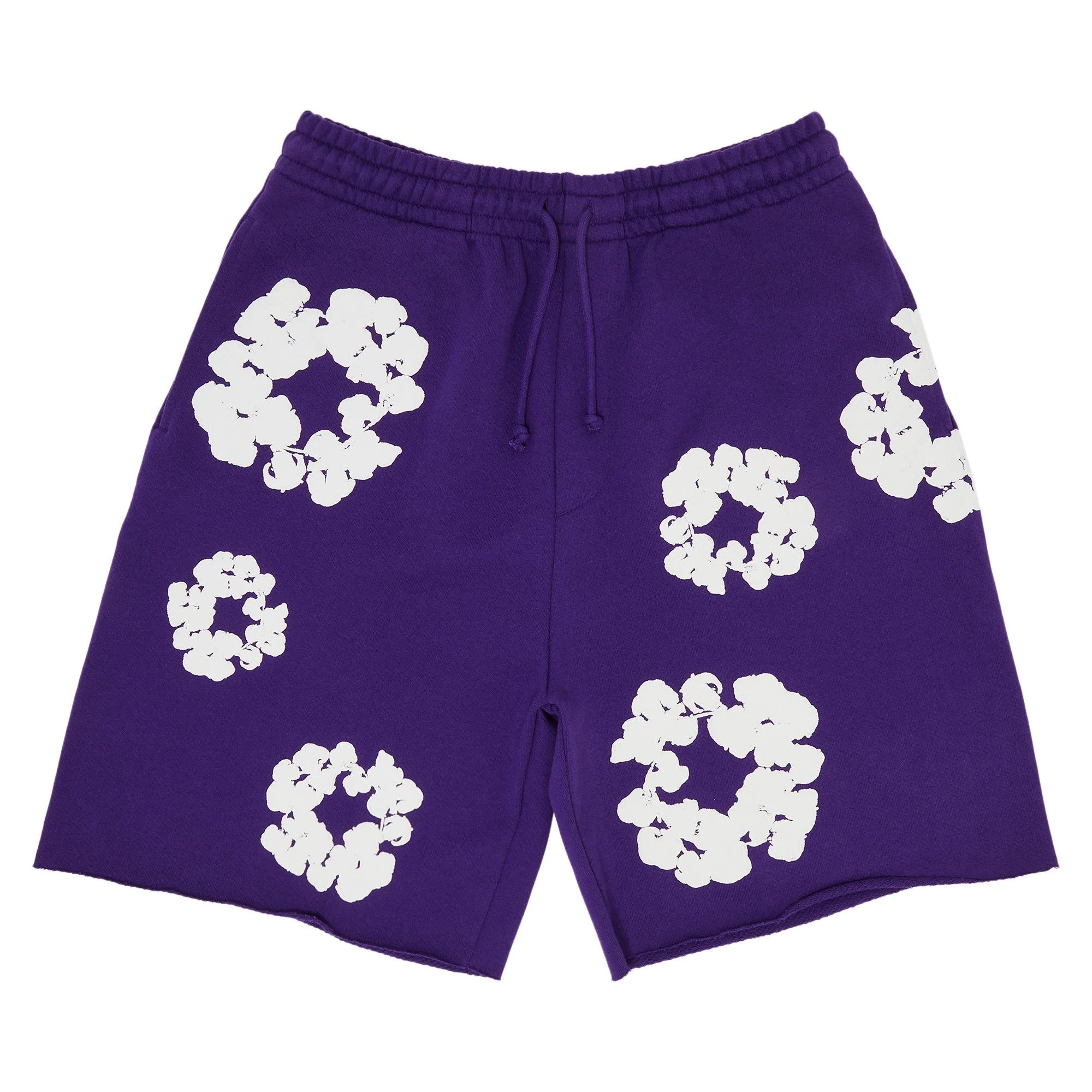Denim Tears The Cotton Wreath Shorts 'Purple' - 1