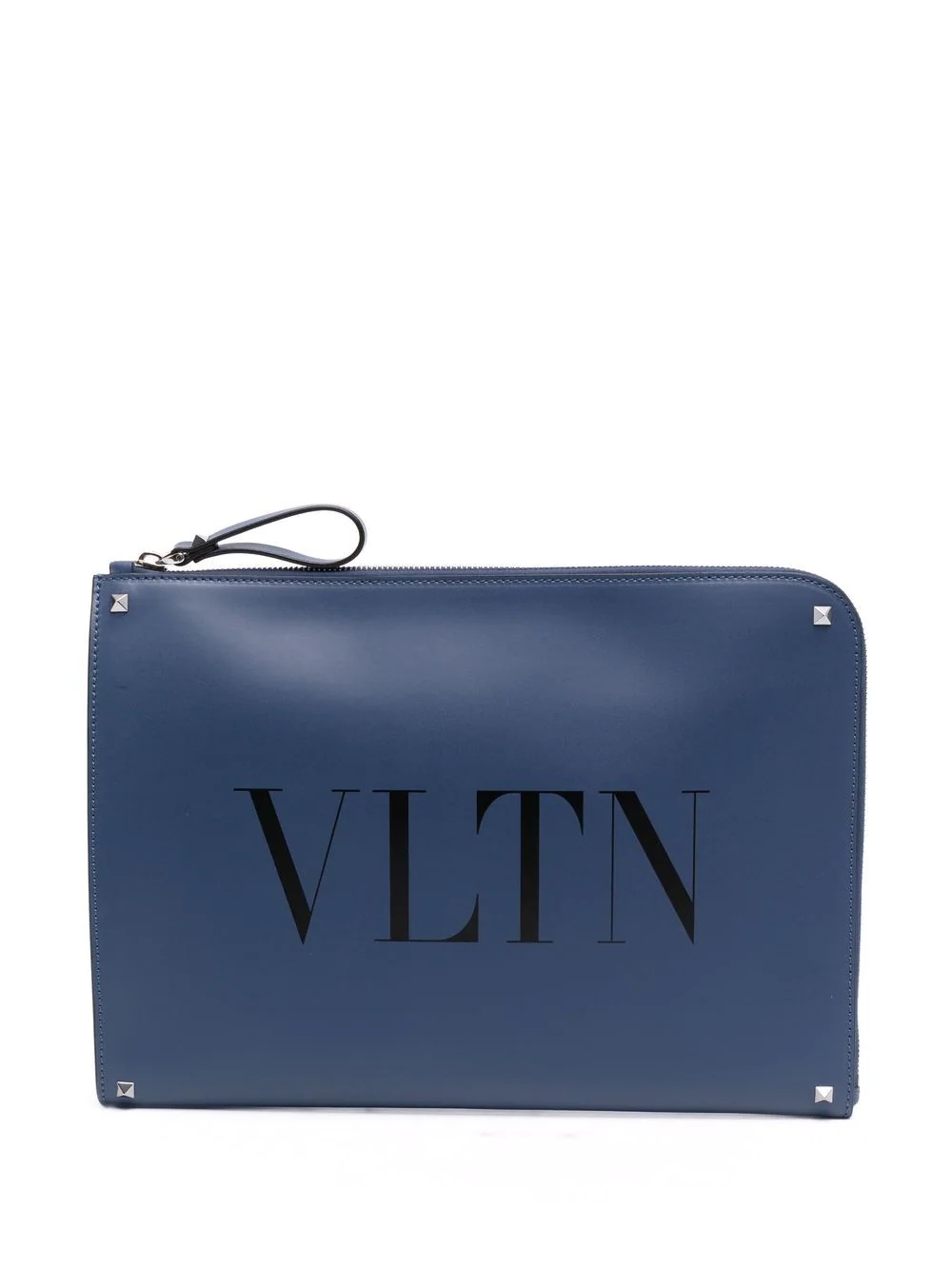 VLTN logo-print oversized clutch - 1