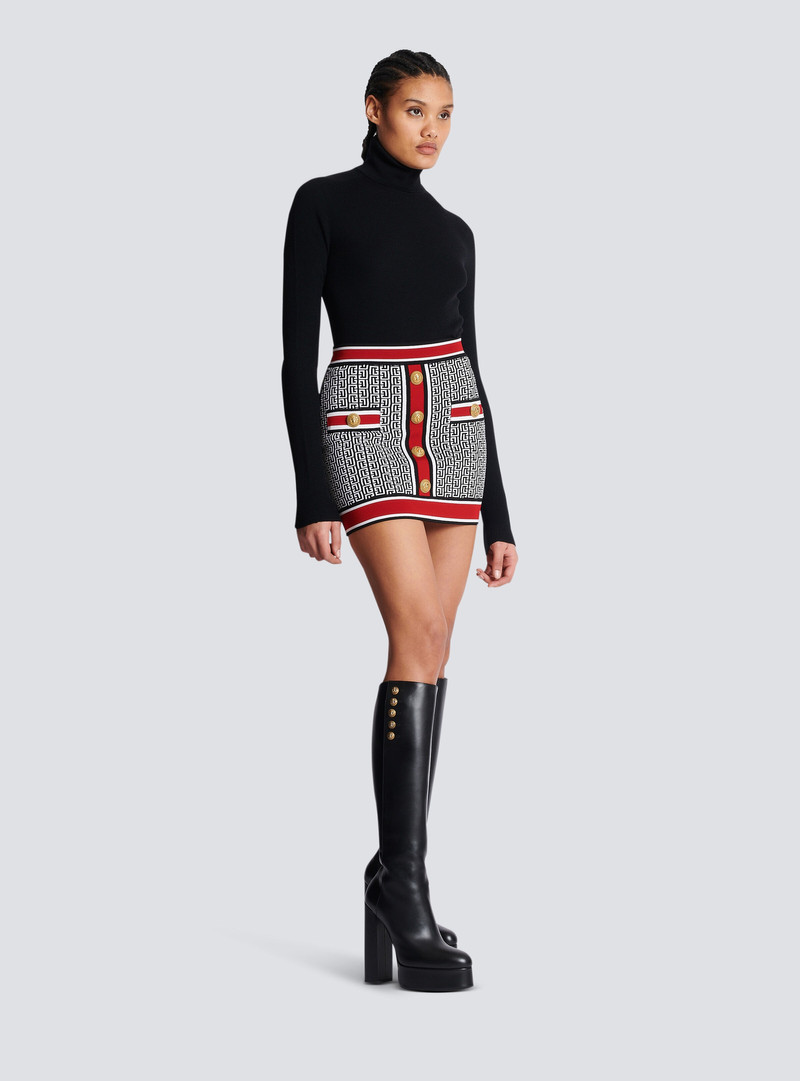 Knit skirt with buttons 3
