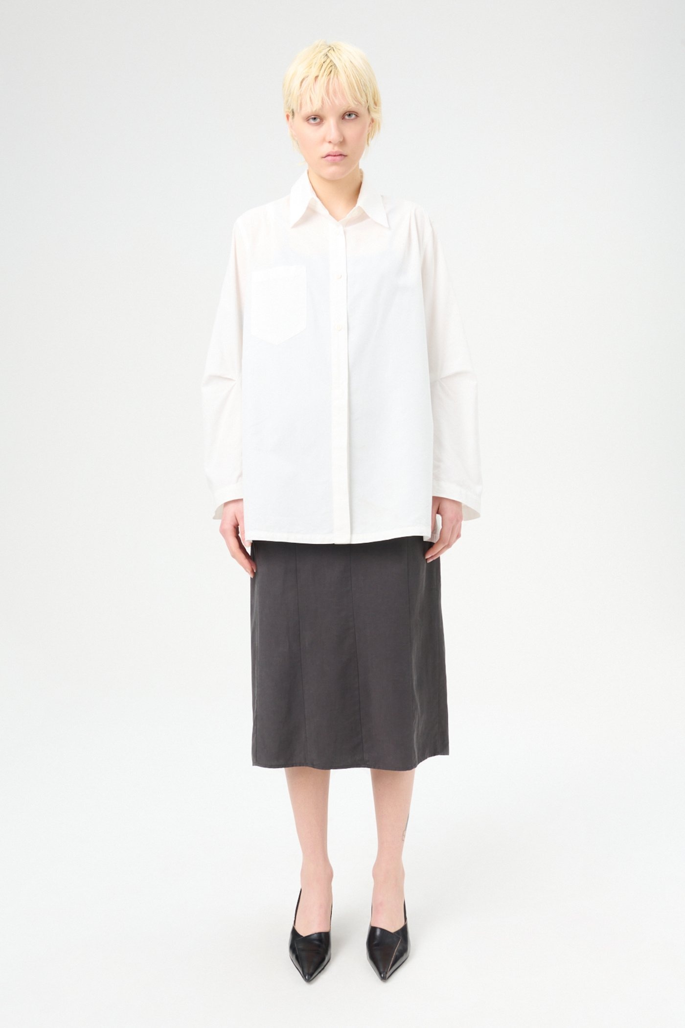 Machine Shirt White Peached Cupro - 3