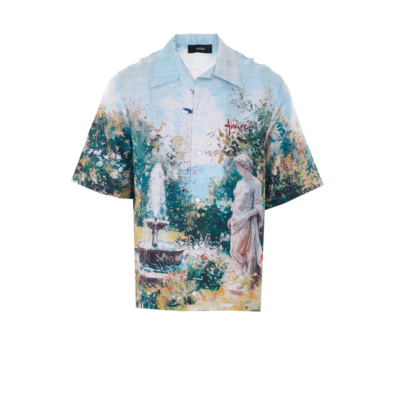 Amiri Men Chateau Fountain Camp Shirt - 1
