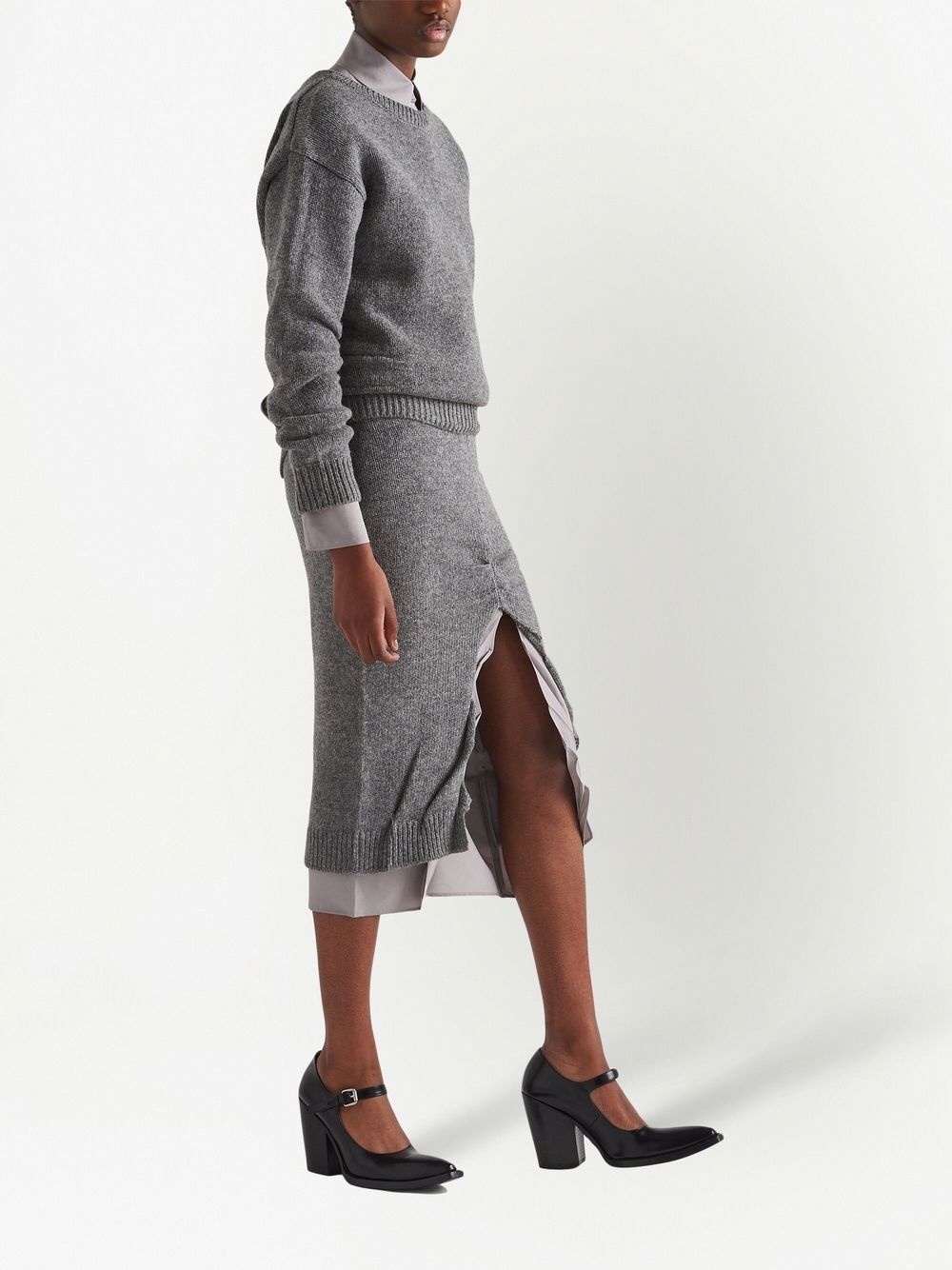 cashmere knitted skirt - 2