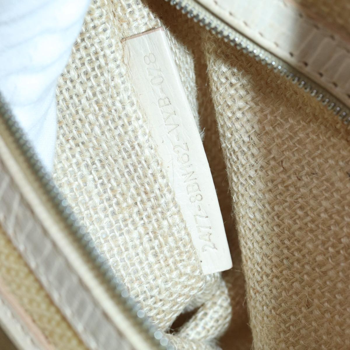 FENDI Hand Bag Vinyl Beige - 11