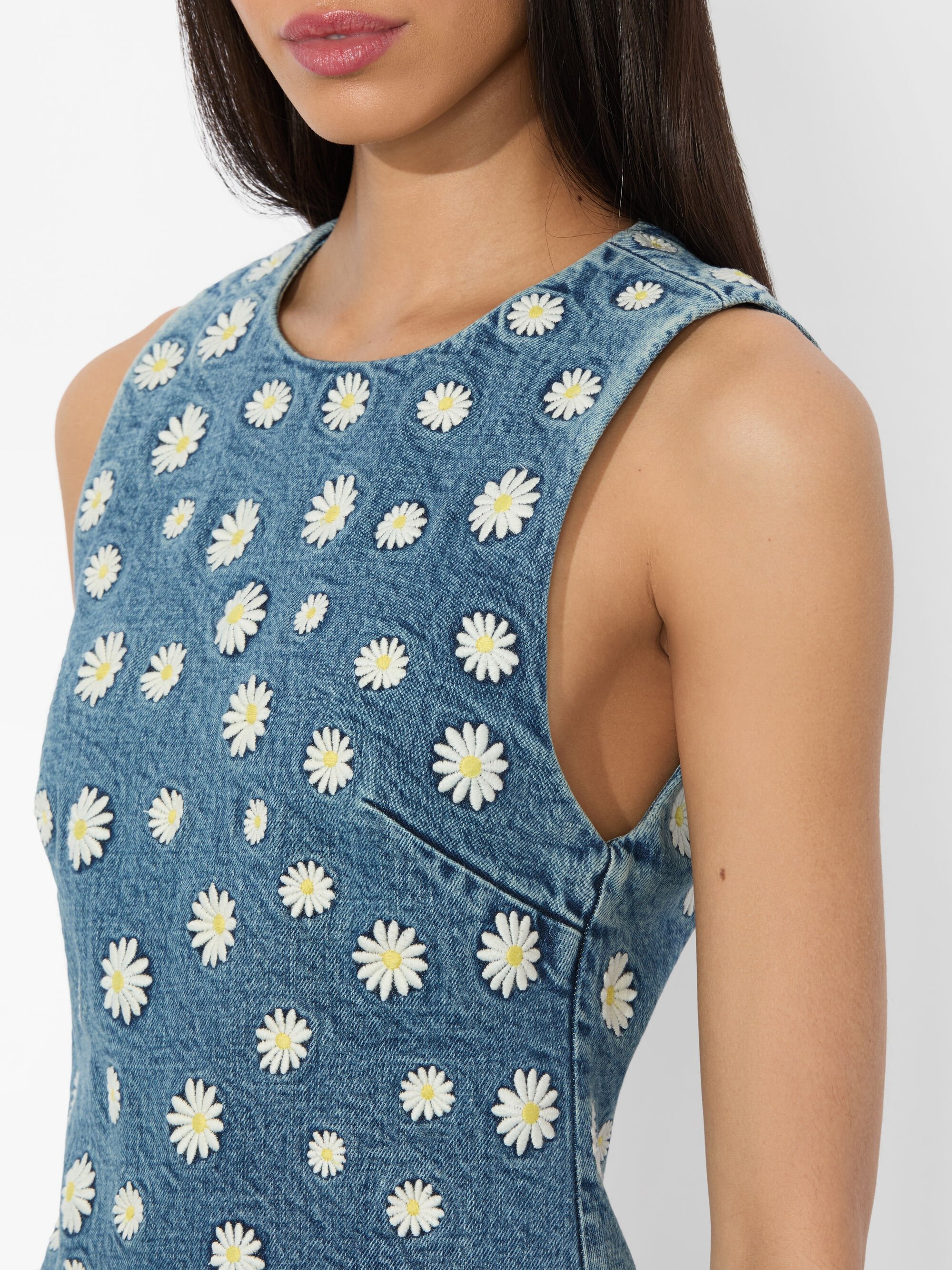 WYNELL EMBROIDERED MINI DRESS - 3
