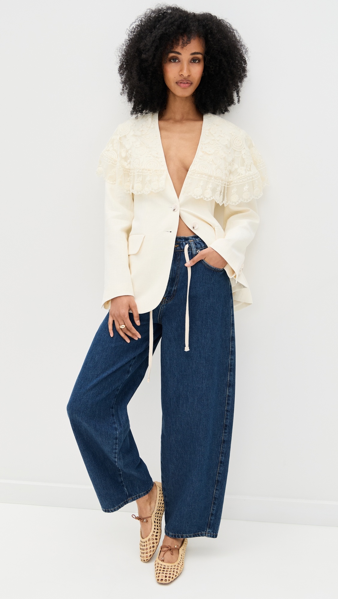 Arielle Lace Cape Jacket - 4