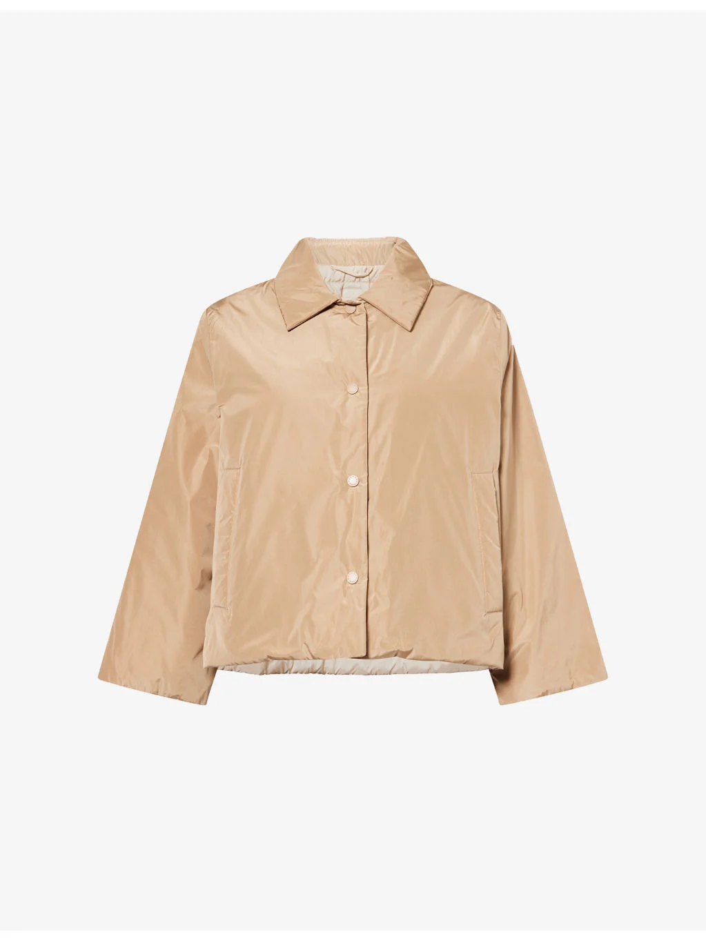 Cropped Quilted Soft-Shell Jacket - 1