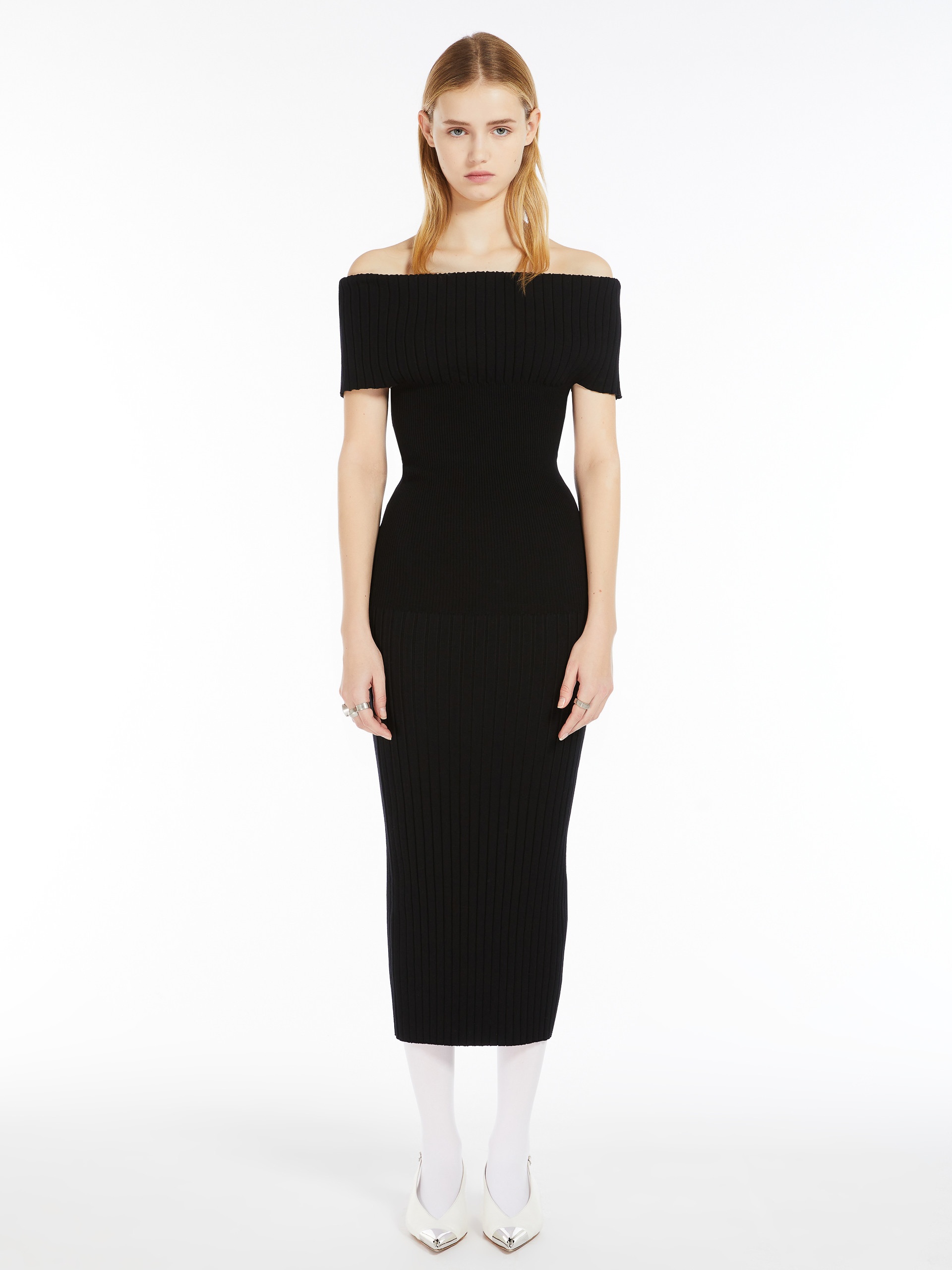 FERITOS Off-the-shoulder knit dress - 3