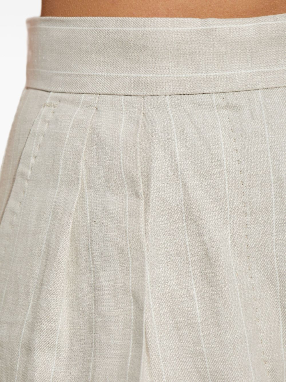 Rauche pleated wide-leg trousers - 5
