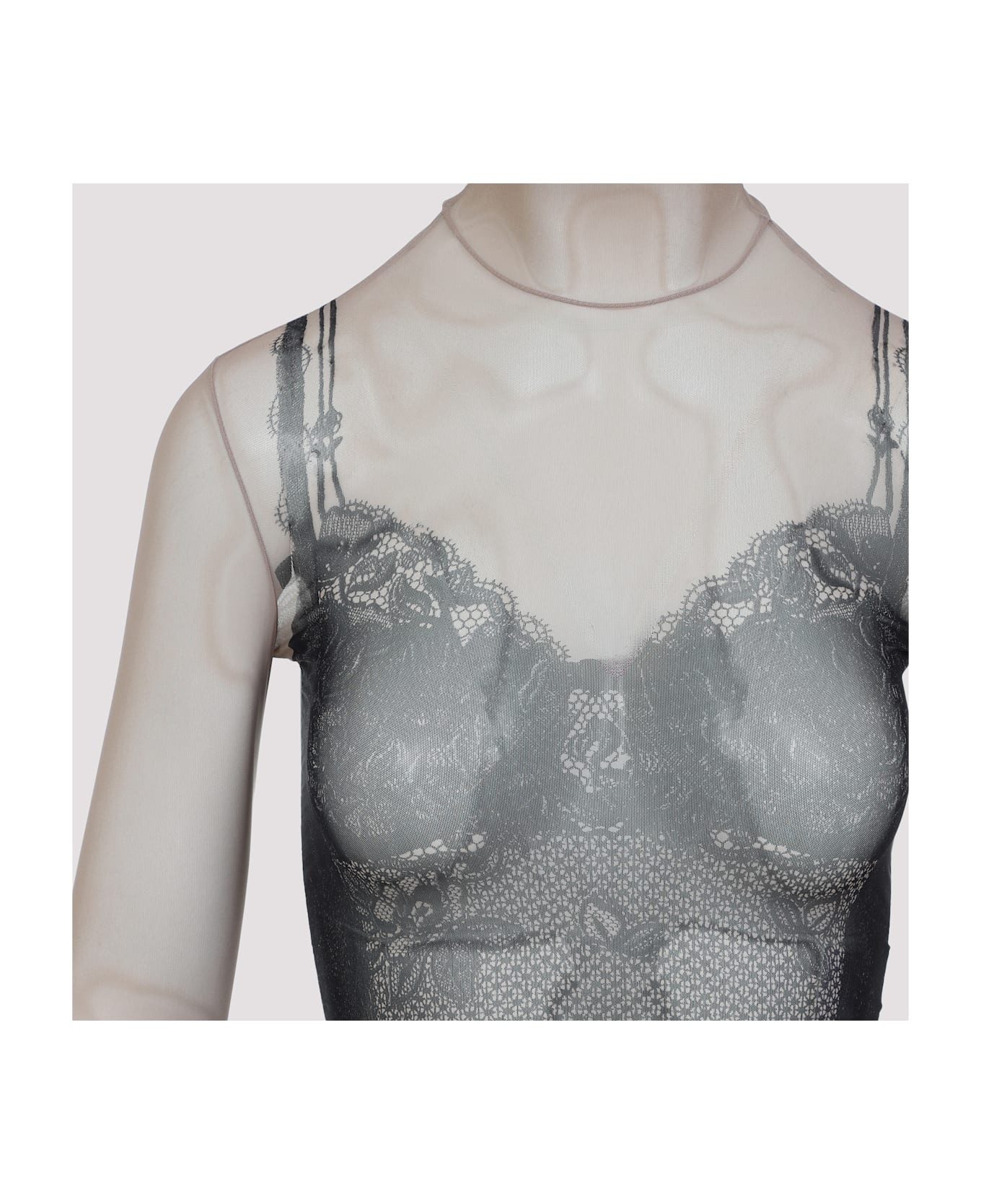 Trompe Oeil Lingerie Top - 5