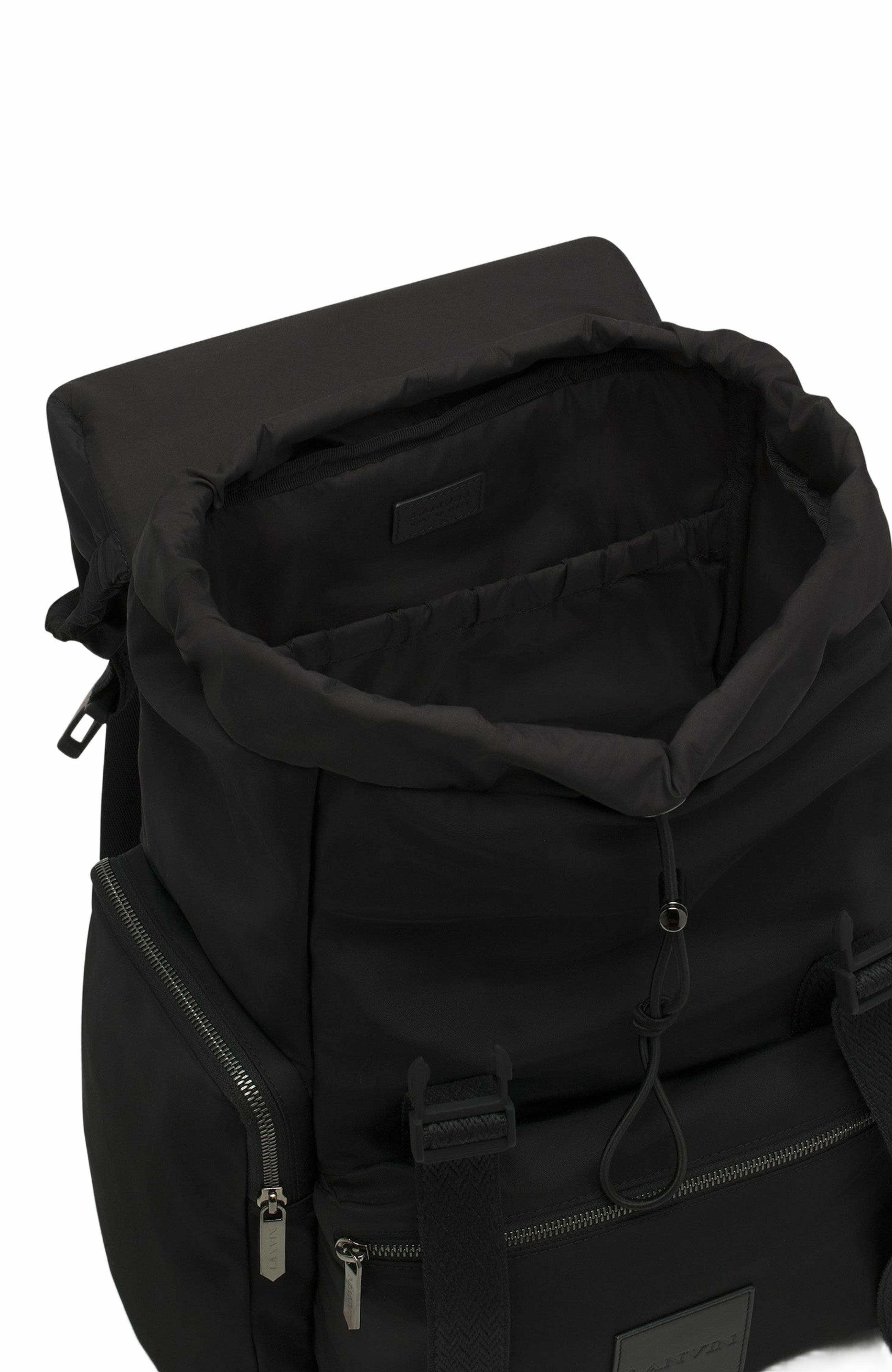 Lanvin Curb Backpack In Recycled Nylon in Black at Nordstrom - 5