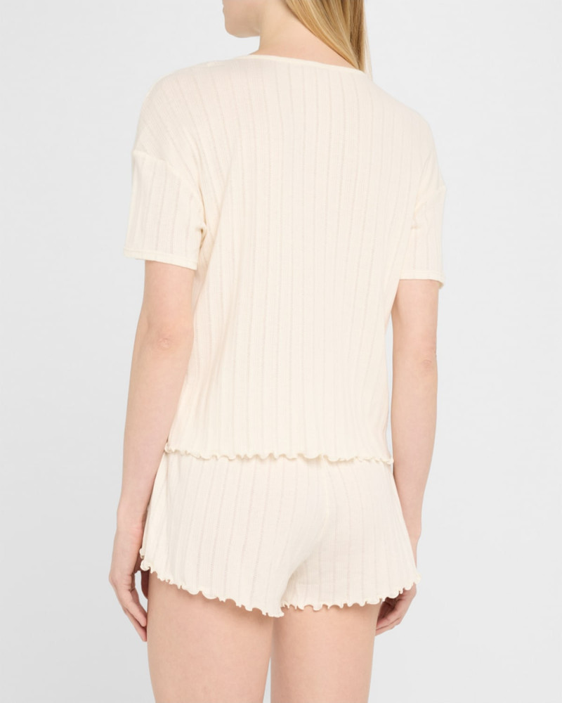 eberjey Pointelle Short-Sleeve Tee outlook