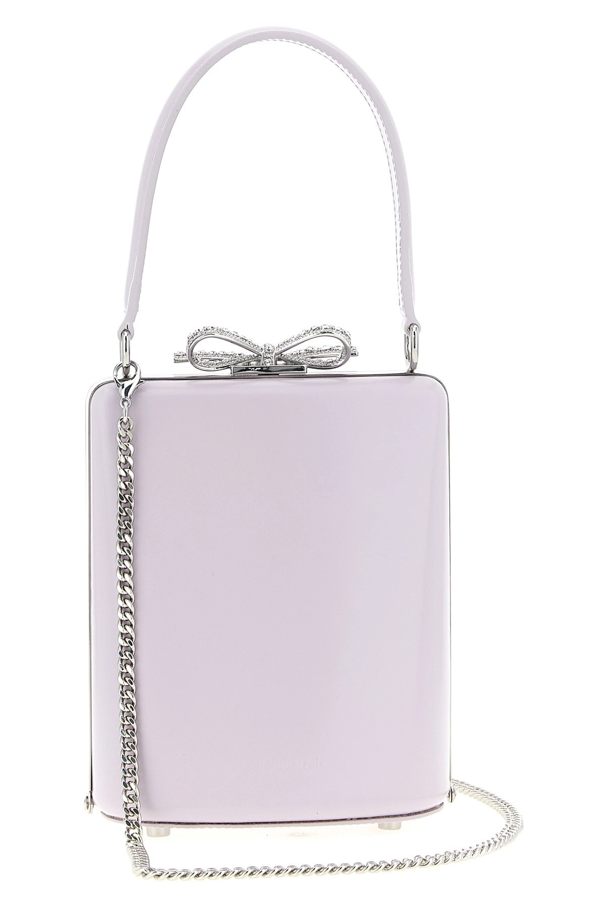 'Lilac leather mini bow' handbag - 3
