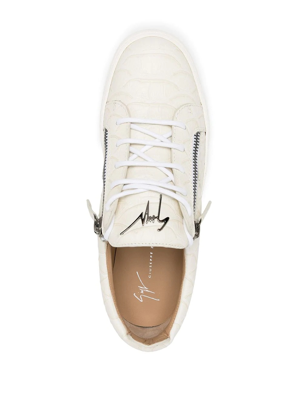 zip-embellished sneakers - 4