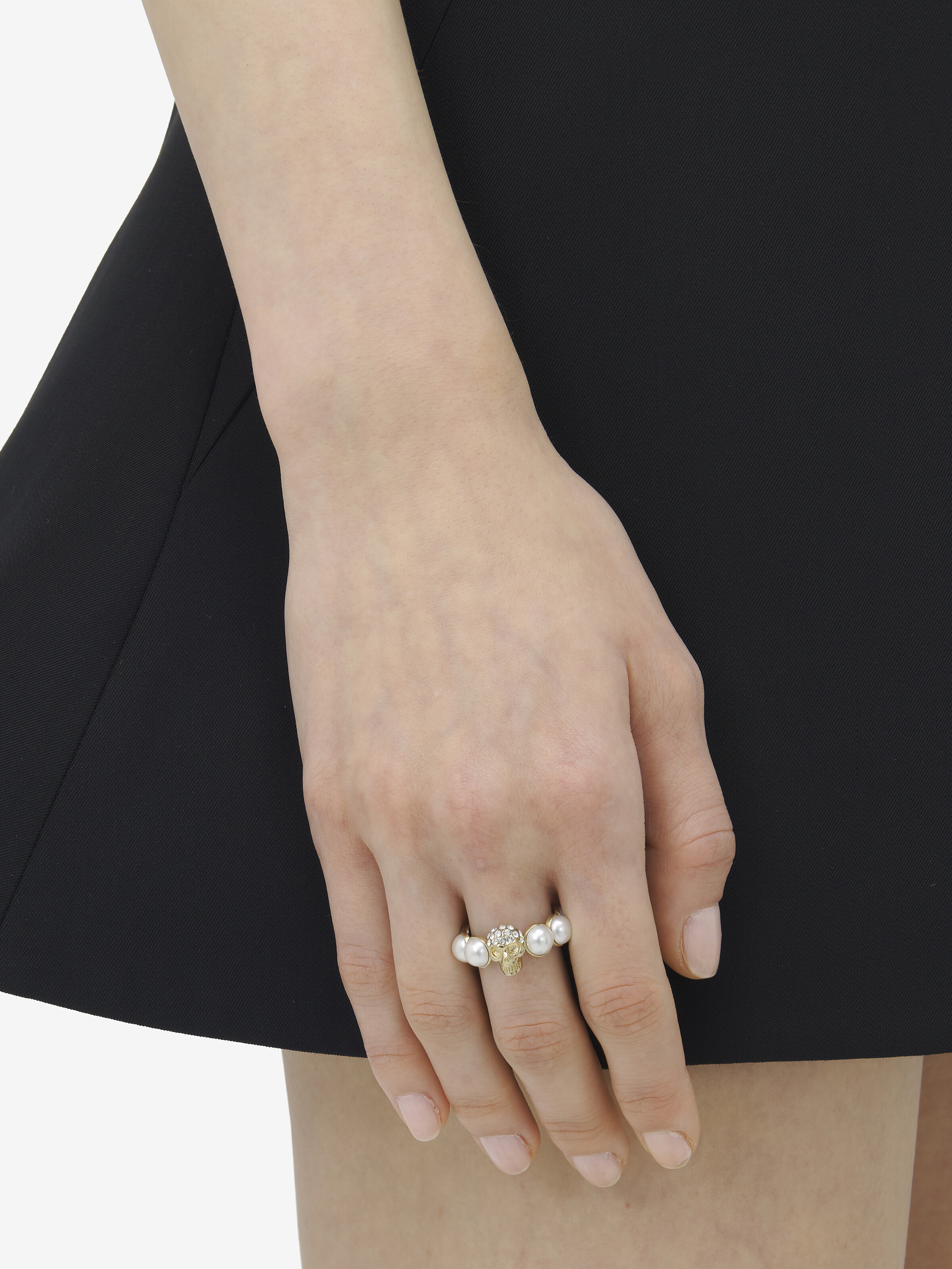 Skull And Pearl Ring - 2