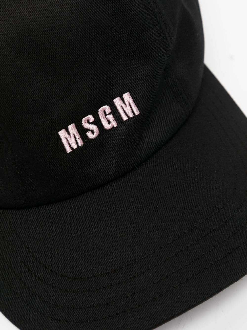 logo-embroidered cotton cap - 2