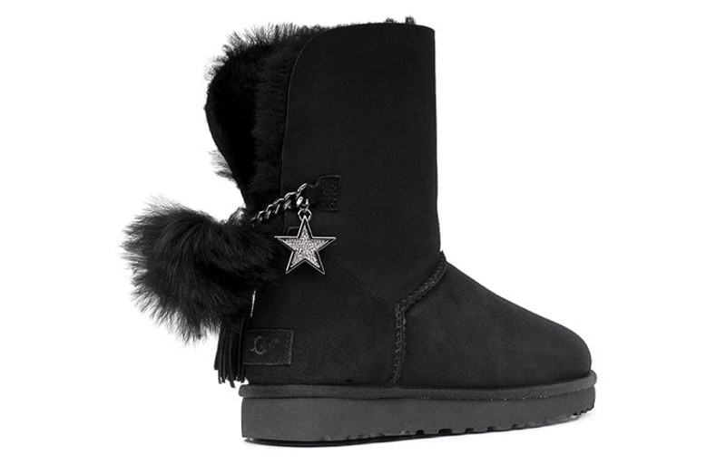 UGG (WMNS) UGG Classic Bling Charm Boot 'Black' 1095717-BLK outlook