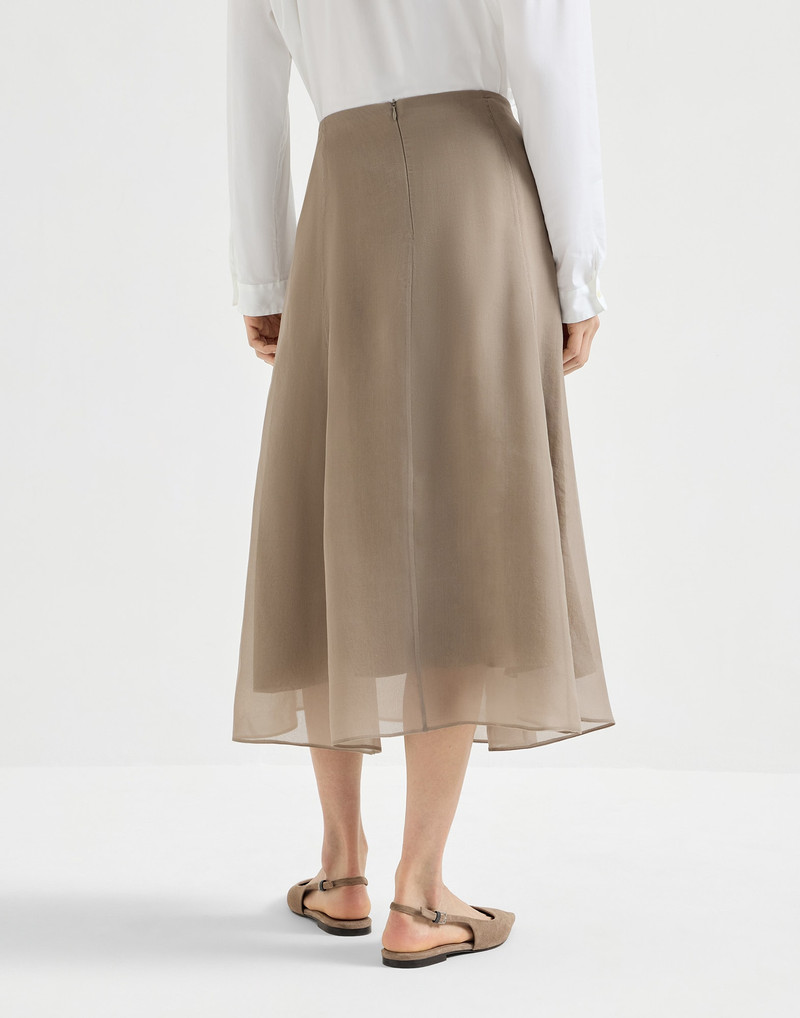 Crispy silk circle skirt 3