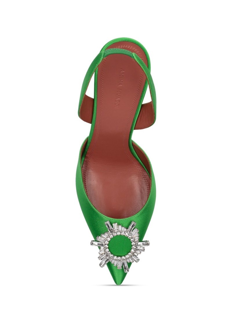 95mm Begum satin slingback pumps - 4