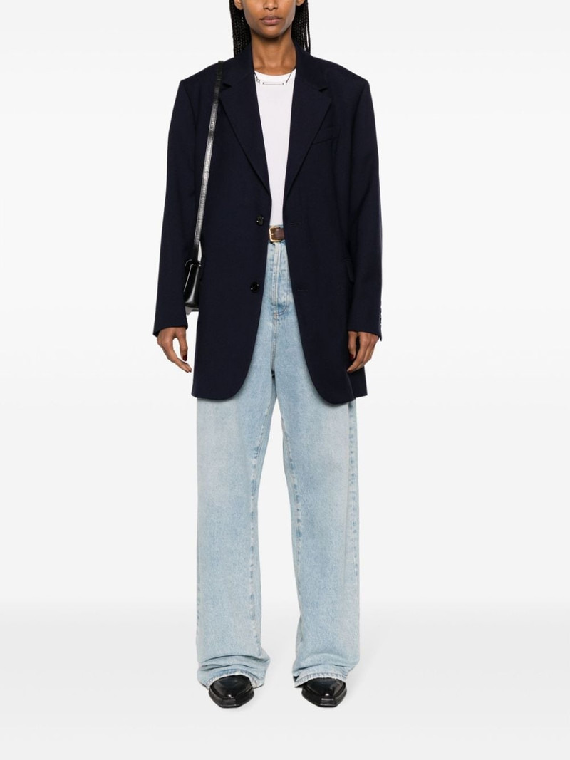 AMI Paris notched-lapels single-breasted blazer outlook